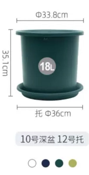 爱丽丝花盆#10号 加深款(不带底盘)约8.5加仑