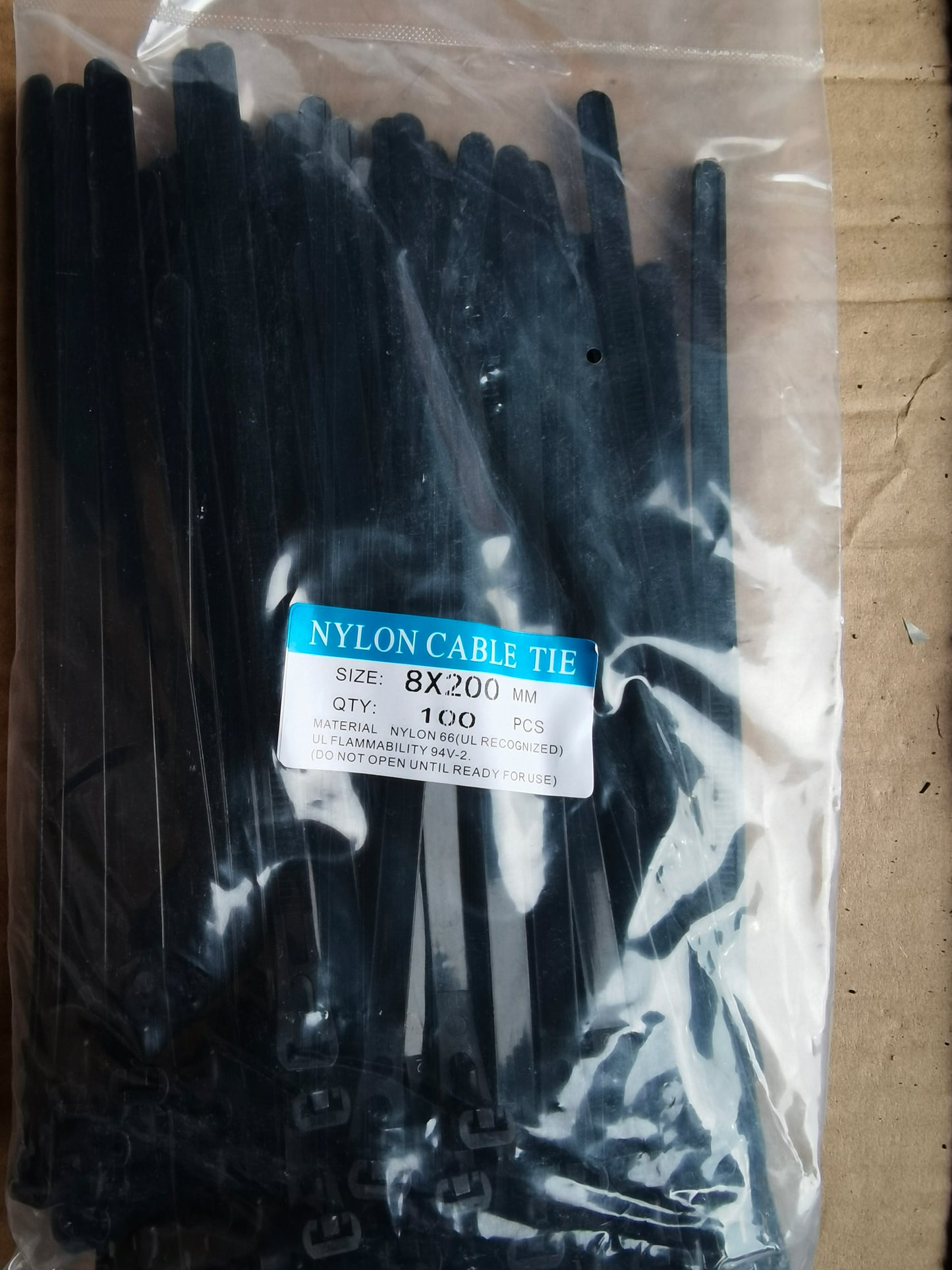 可调节扎带(活扣设计)8*200